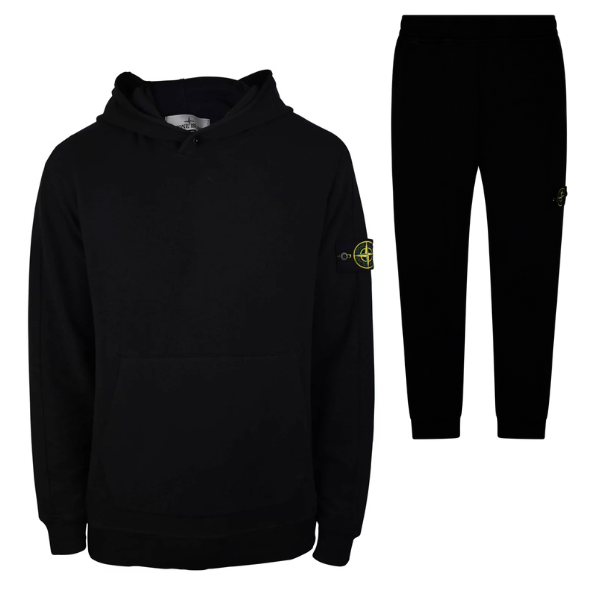 Tuta completa Stone Island nera